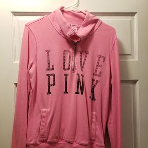 PINK Quarter zip sweatshirt